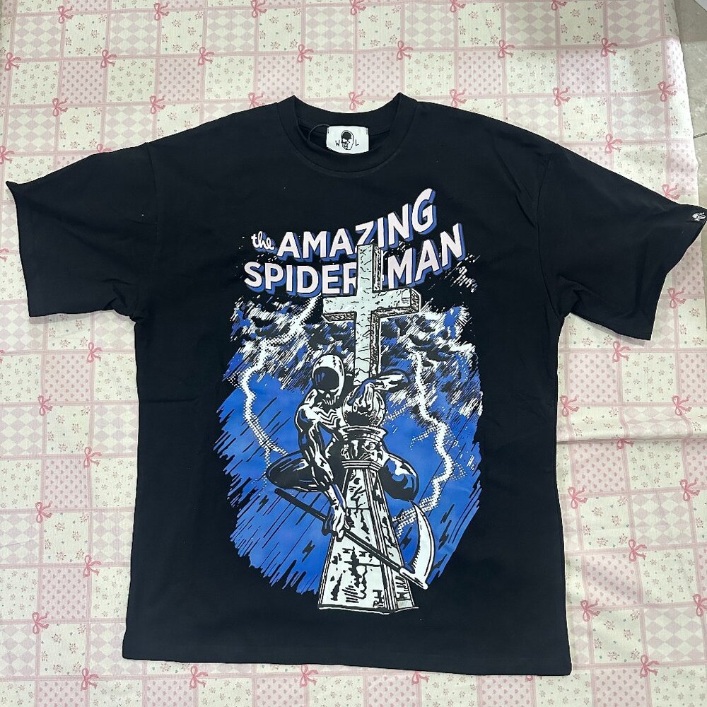 Warren Lotas x The Amazing Spider-Man Retro Comic Book Style Short-Sleeve T-Shir